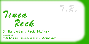 timea reck business card